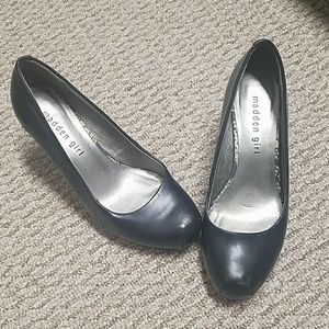 Navy Blue Madden Girl Heels 6.5